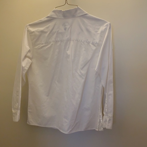 Talbots Petite Womens White Button Down Shirt 6P - Picture 2 of 4